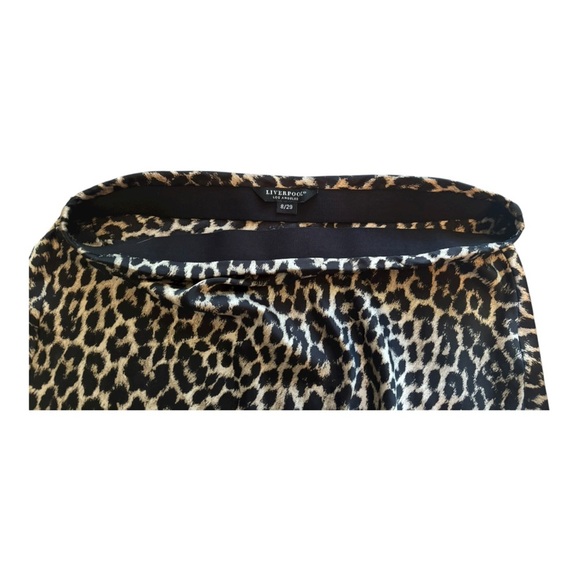 Liverpool Leopard Skirt Size 8 - Picture 4 of 6